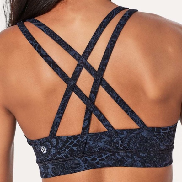 lululemon athletica Other - Lululemon Energy Bra-Noveau Mach Blue Black